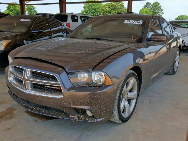 2C3CDXHG8DH552752 - 2013 DODGE CHARGER SX CHARCOAL photo 2