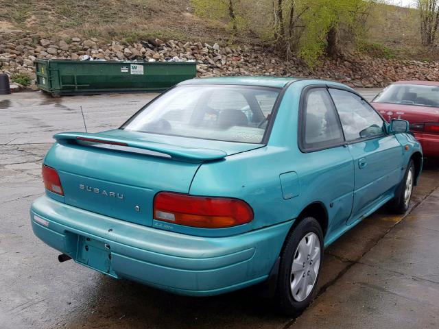 JF1GM655XSH415136 - 1995 SUBARU IMPREZA LX GREEN photo 4