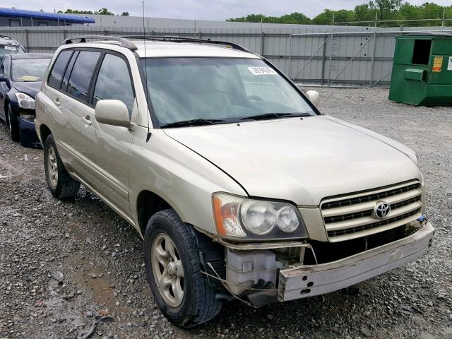 JTEGF21A630113189 - 2003 TOYOTA HIGHLANDER BEIGE photo 1