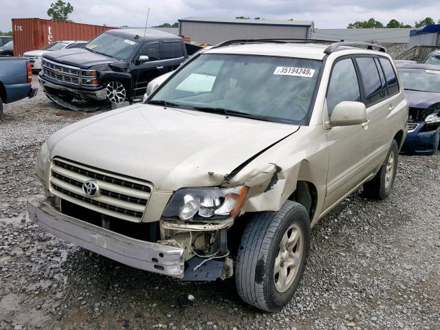 JTEGF21A630113189 - 2003 TOYOTA HIGHLANDER BEIGE photo 2