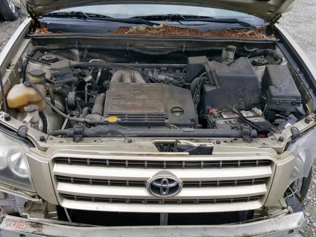 JTEGF21A630113189 - 2003 TOYOTA HIGHLANDER BEIGE photo 7