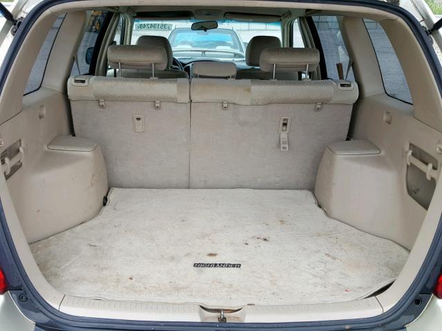 JTEGF21A630113189 - 2003 TOYOTA HIGHLANDER BEIGE photo 9