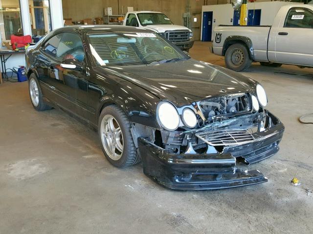 WDBLJ74G22T107710 - 2002 MERCEDES-BENZ CLK 55 AMG BLACK photo 1