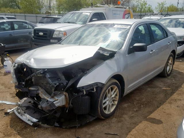 3FAHP0GA0AR361927 - 2010 FORD FUSION S SILVER photo 2