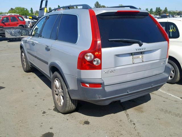 YV1CZ911751167921 - 2005 VOLVO XC90 T6 SILVER photo 3