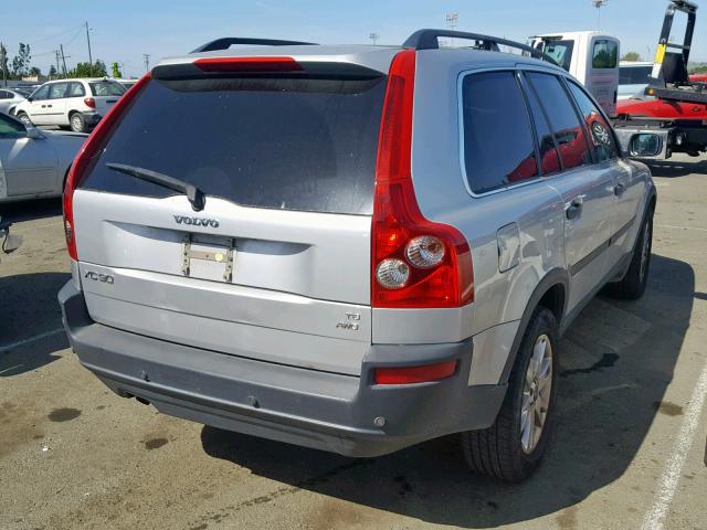 YV1CZ911751167921 - 2005 VOLVO XC90 T6 SILVER photo 4