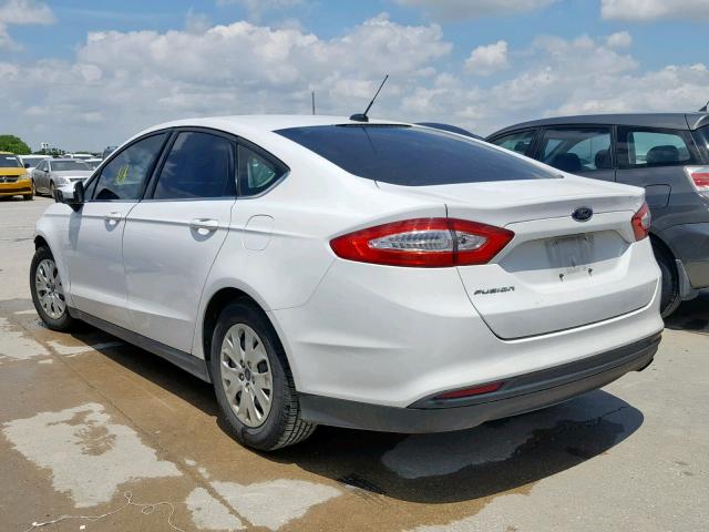 3FA6P0G71ER359394 - 2014 FORD FUSION S WHITE photo 3