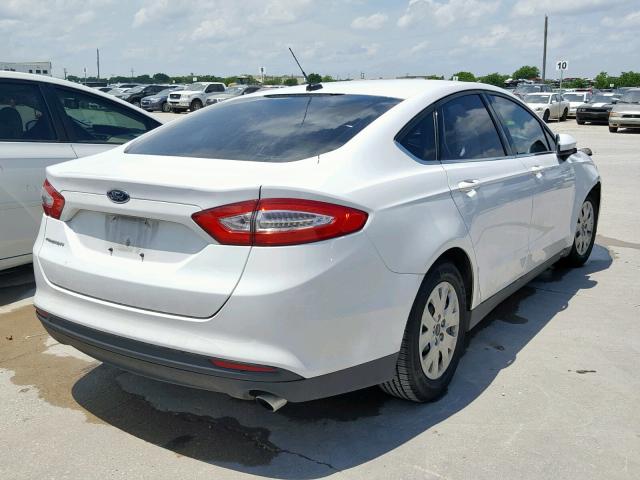 3FA6P0G71ER359394 - 2014 FORD FUSION S WHITE photo 4