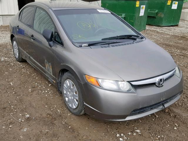 2HGFA16218H105869 - 2008 HONDA CIVIC DX GRAY photo 1