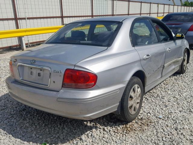 KMHWF25HX5A134658 - 2005 HYUNDAI SONATA GL SILVER photo 4