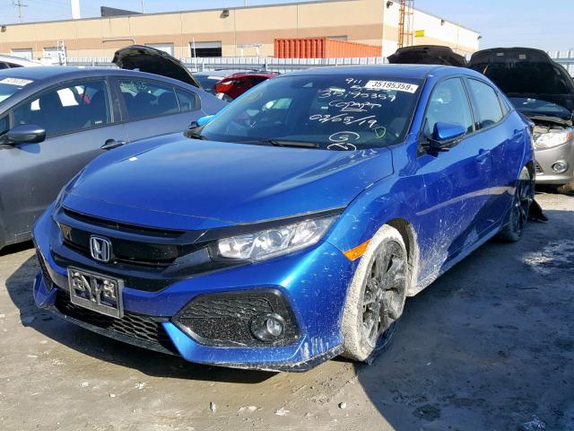 SHHFK7H45HU305493 - 2017 HONDA CIVIC SPOR BLUE photo 2