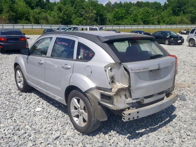 1B3CB4HA7AD536287 - 2010 DODGE CALIBER SX SILVER photo 3