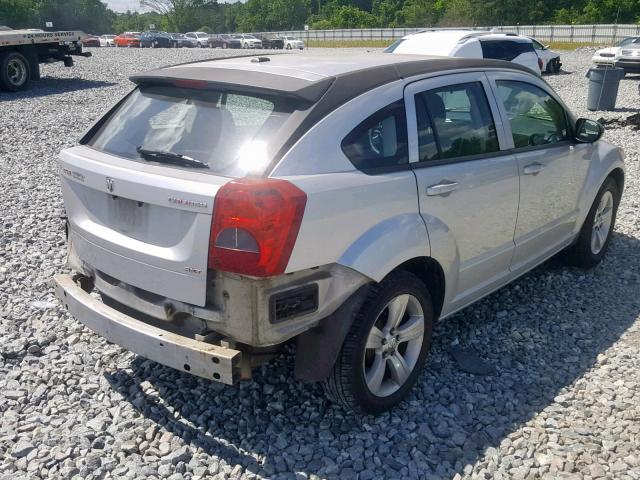 1B3CB4HA7AD536287 - 2010 DODGE CALIBER SX SILVER photo 4