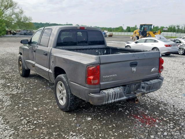 1D7HE38KX8S598258 - 2008 DODGE DAKOTA SXT GRAY photo 3