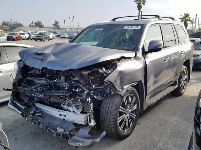 JTJHY7AX3J4274011 - 2018 LEXUS LX 570 GRAY photo 2