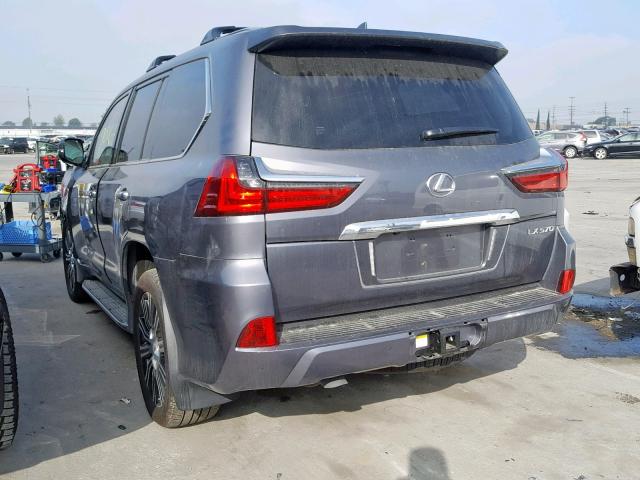 JTJHY7AX3J4274011 - 2018 LEXUS LX 570 GRAY photo 3