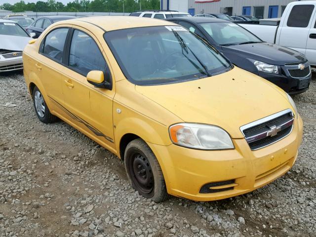 KL1TD56677B077853 - 2007 CHEVROLET AVEO BASE YELLOW photo 1