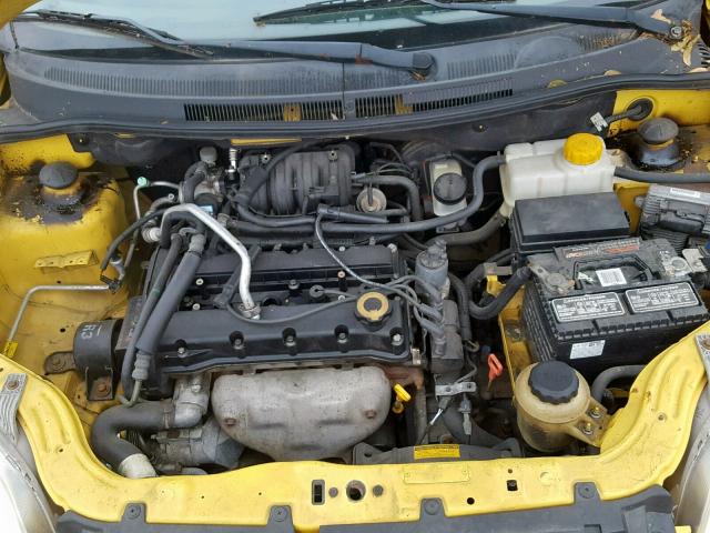 KL1TD56677B077853 - 2007 CHEVROLET AVEO BASE YELLOW photo 7
