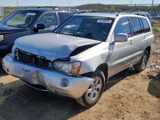 JTEEP21A540029435 - 2004 TOYOTA HIGHLANDER SILVER photo 2