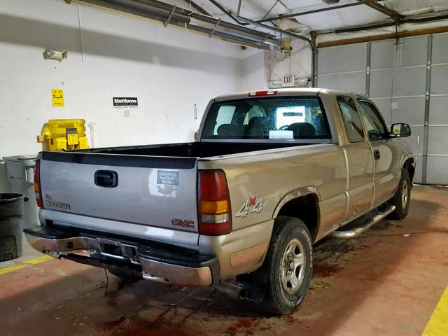 2GTEK19VX21418352 - 2002 GMC NEW SIERRA SILVER photo 4