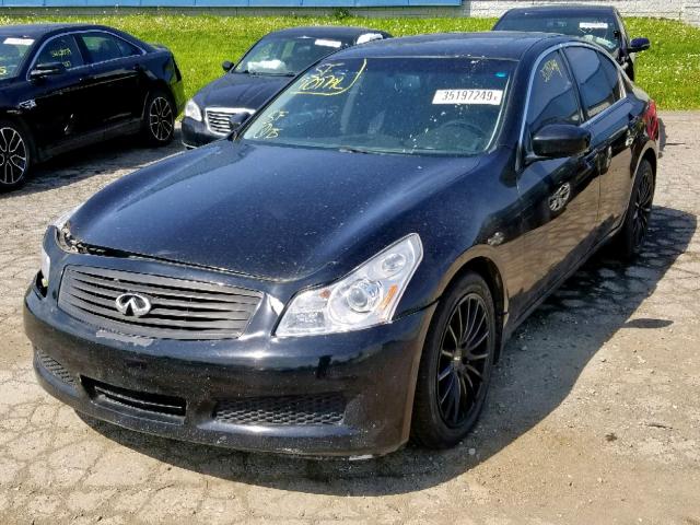 JNKCV61F99M053952 - 2009 INFINITI G37 BLACK photo 2