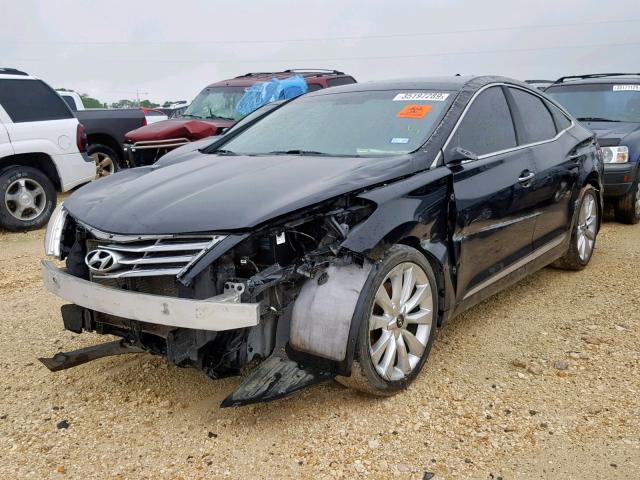 KMHFH4JG5CA176333 - 2012 HYUNDAI AZERA GLS BLACK photo 2