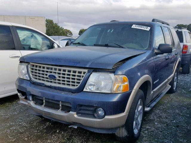 1FMDU74E05UA14643 - 2005 FORD EXPLORER E BLUE photo 2