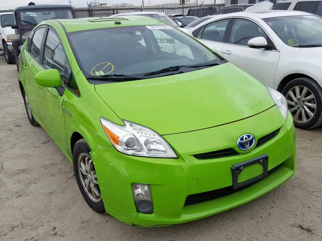 JTDKN3DU9A0208677 - 2010 TOYOTA PRIUS GREEN photo 1