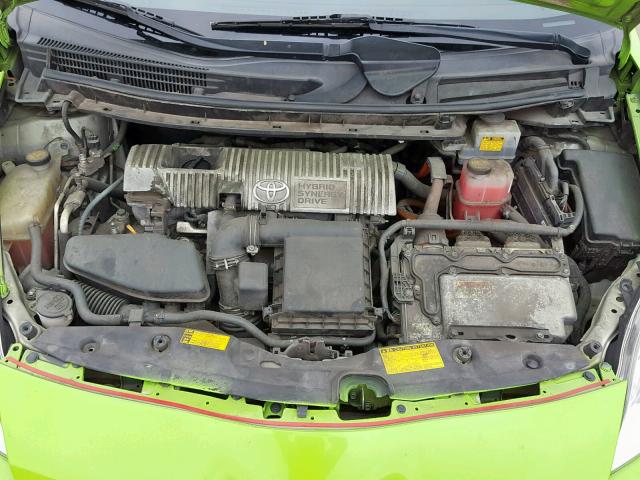 JTDKN3DU9A0208677 - 2010 TOYOTA PRIUS GREEN photo 7