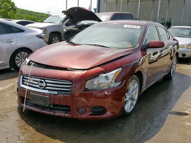 1N4AA5AP7CC841767 - 2012 NISSAN MAXIMA S 栗色 照片 2