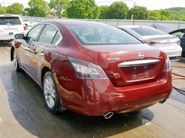 1N4AA5AP7CC841767 - 2012 NISSAN MAXIMA S 栗色 照片 3