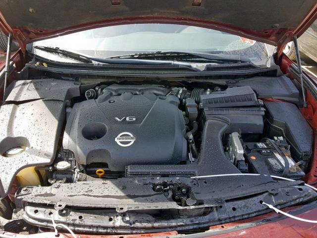 1N4AA5AP7CC841767 - 2012 NISSAN MAXIMA S 栗色 照片 7