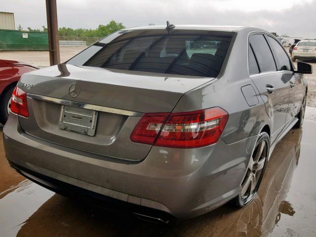 WDDHF5GB5AA085697 - 2010 MERCEDES-BENZ E 350 GRAY photo 4