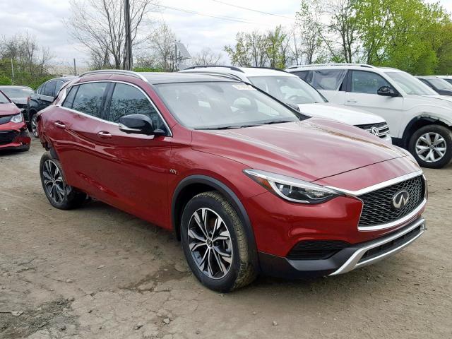 SJKCH5CR2KA009242 - 2019 INFINITI QX30 ESSEN RED photo 1