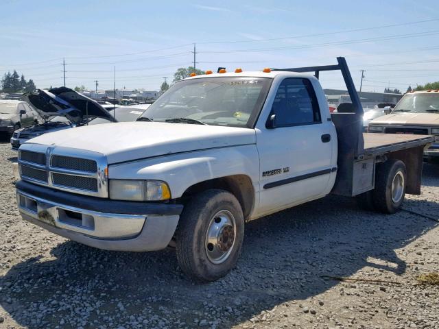 3B7MC36WXWM248784 - 1998 DODGE RAM 3500 WHITE photo 2