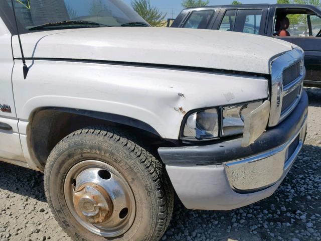 3B7MC36WXWM248784 - 1998 DODGE RAM 3500 WHITE photo 9