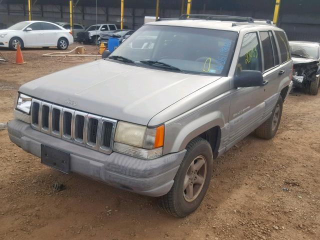 1J4FX58SXWC274820 - 1998 JEEP GRAND CHER GRAY photo 2