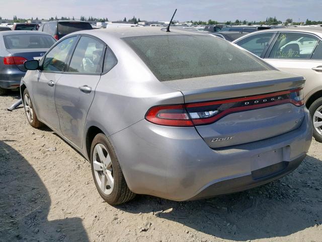 1C3CDFBB4GD529218 - 2016 DODGE DART SXT GRAY photo 3