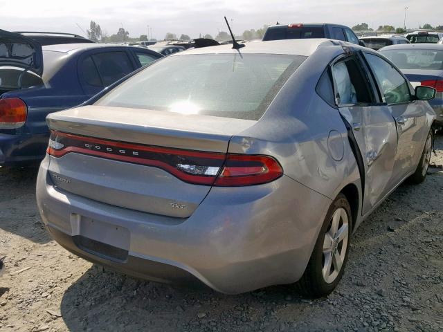 1C3CDFBB4GD529218 - 2016 DODGE DART SXT GRAY photo 4