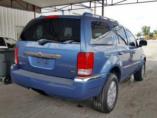 1A8HX58N78F107351 - 2008 CHRYSLER ASPEN LIMI BLUE photo 4