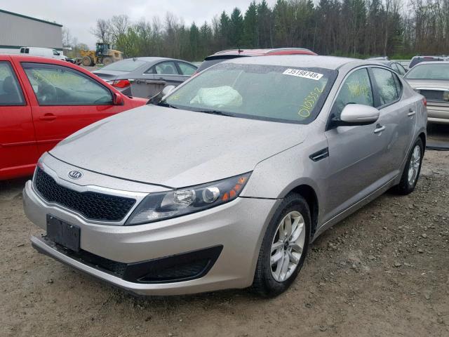 KNAGM4A73B5151231 - 2011 KIA OPTIMA LX SILVER photo 2