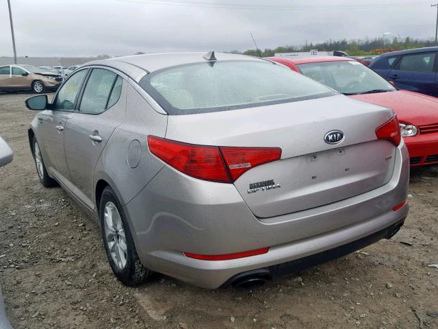 KNAGM4A73B5151231 - 2011 KIA OPTIMA LX SILVER photo 3