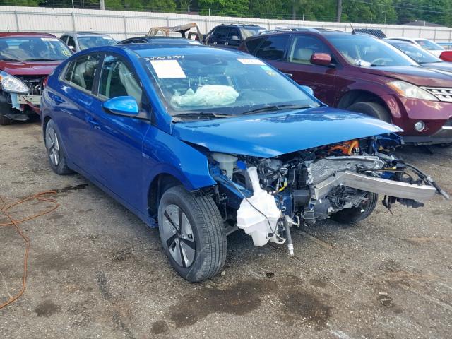 KMHC65LC2HU044872 - 2017 HYUNDAI IONIQ BLUE BLUE photo 1