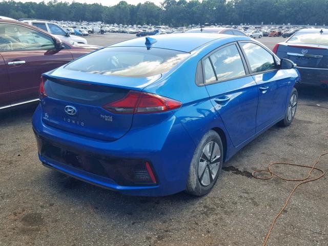 KMHC65LC2HU044872 - 2017 HYUNDAI IONIQ BLUE BLUE photo 4