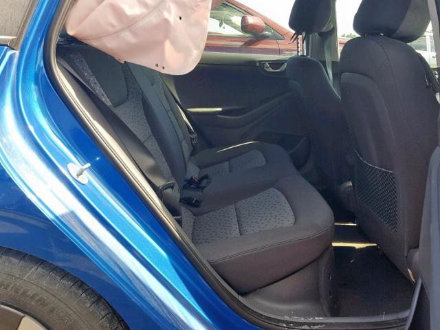 KMHC65LC2HU044872 - 2017 HYUNDAI IONIQ BLUE BLUE photo 6