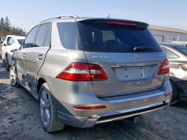 4JGDA2EB3FA548688 - 2015 MERCEDES-BENZ ML 350 BLU GRAY photo 3