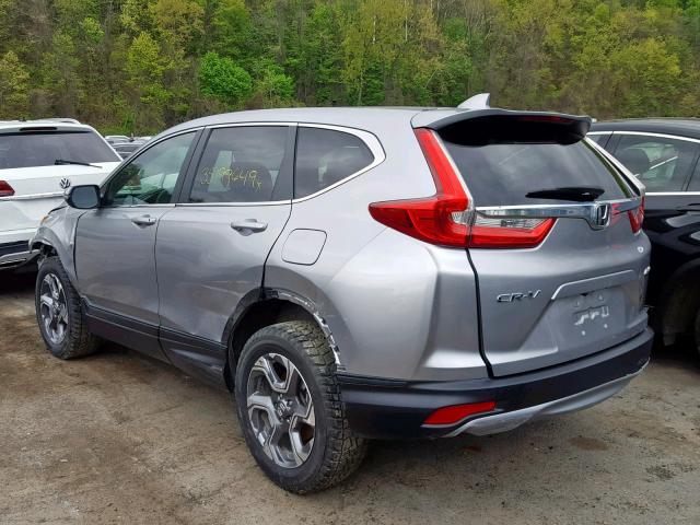 2HKRW2H85JH600304 - 2018 HONDA CR-V EXL SILVER photo 3