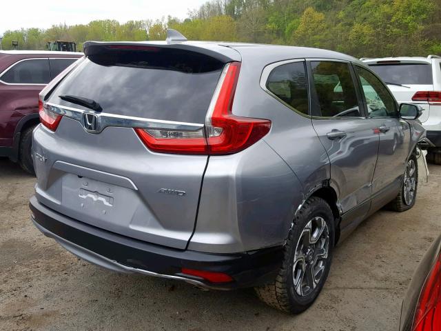 2HKRW2H85JH600304 - 2018 HONDA CR-V EXL SILVER photo 4