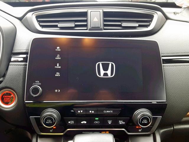 2HKRW2H85JH600304 - 2018 HONDA CR-V EXL SILVER photo 9