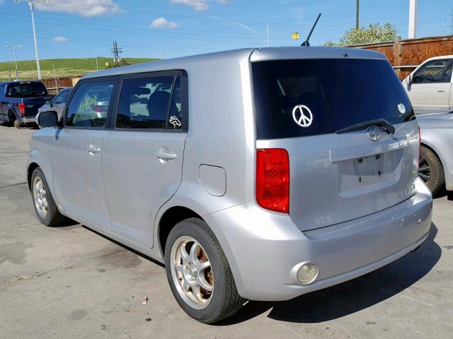 JTLKE50E181038463 - 2008 TOYOTA SCION XB 银色 照片 3
